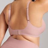 Invisible V-Neck Bra - SIELLA - Color: Dusty Rose Vieux rose