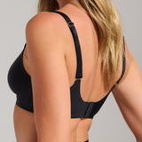 Invisible V-Neck Bra - SIELLA - Color: Black Noir