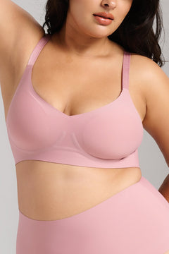 Invisible V-Neck Bra - SIELLA - Color: Dusty Rose Vieux rose