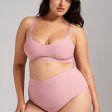 Invisible V-Neck Bra - SIELLA - Color: Dusty Rose Vieux rose