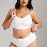 Invisible V - Neck Non - Padded Bra - Siella - Color: White Blanc