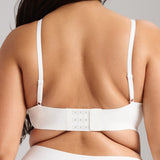 Invisible V - Neck Non - Padded Bra - Siella - Color: White Blanc