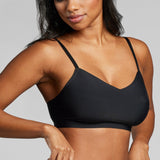 Invisible V - Neck Non - Padded Bra - Siella - Color: Black Noir