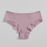 Organic Cotton Lace Cheeky - Siella - Color: Lavender Lavande