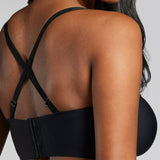 Microfiber Multiway Bra - Siella - Color: Black Noir