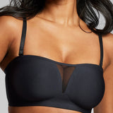 Microfiber Multiway Bra - Siella - Color: Black Noir