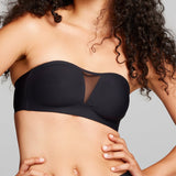 Microfiber Multiway Bra - Siella - Color: Black Noir