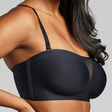 Microfiber Multiway Bra - Siella - Color: Black Noir