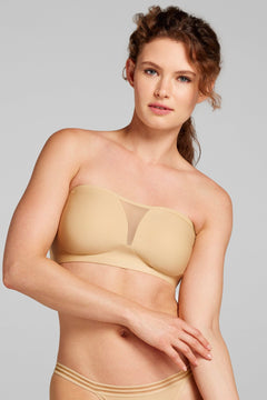 Microfiber Multiway Bra - Siella - Color: Cuban Sand Sable cubain