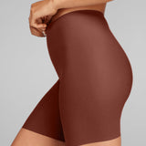 No - Show Biker Short - Siella - Color: Cocoa Cacao