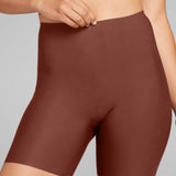 No - Show Biker Short - Siella - Color: Cocoa Cacao