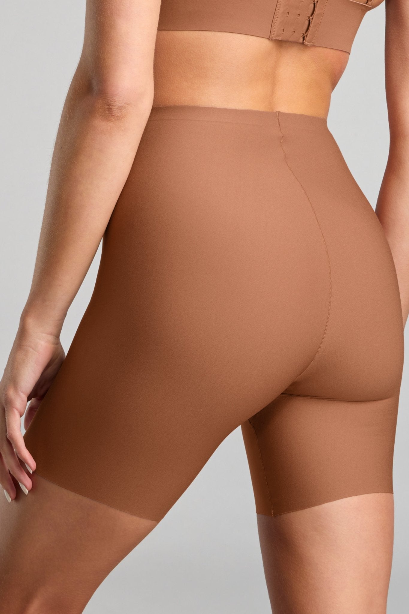 No - Show Biker Short - Siella - Color: Toffee Caramel