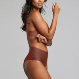 No - Show High Waist Brief - Siella - Color: Cocoa Cacao