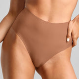 No - Show High Waist Brief - Siella - Color: Toffee Caramel