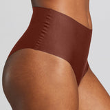 No - Show High Waist Brief - Siella - Color: Cocoa Cacao