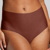 No - Show High Waist Brief - Siella - Color: Cocoa Cacao