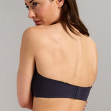 No-Show Strapless Foam Bra - Siella - Color: Black Noir