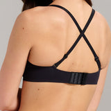 No-Show T-Shirt Foam Bra - Siella - Color: Black Noir