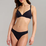 No-Show T-Shirt Foam Bra - Siella - Color: Black Noir