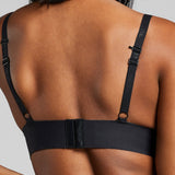 No - Show Triangle Bra - Siella - Color: Black Noir