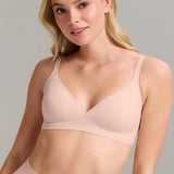 No-Show Triangle Seamless Bra - SIELLA - Color: Barely Pink Rose délicat