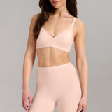 No-Show V-Neck Bra -  Siella - Color: Barely Pink Rose délicat