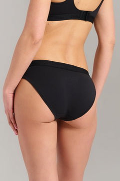 Organic Cotton Bikini - Siella - Color: Black Noir
