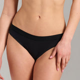 Organic Cotton Bikini - Siella - Color: Black Noir