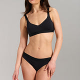 Organic Cotton Bikini - Siella - Color: Black Noir