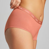 Organic Cotton Boy Short - Siella - Color: Terracotta