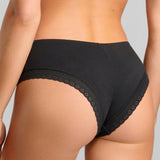 Organic Cotton Lace Cheeky - Siella - Color: Black Noir