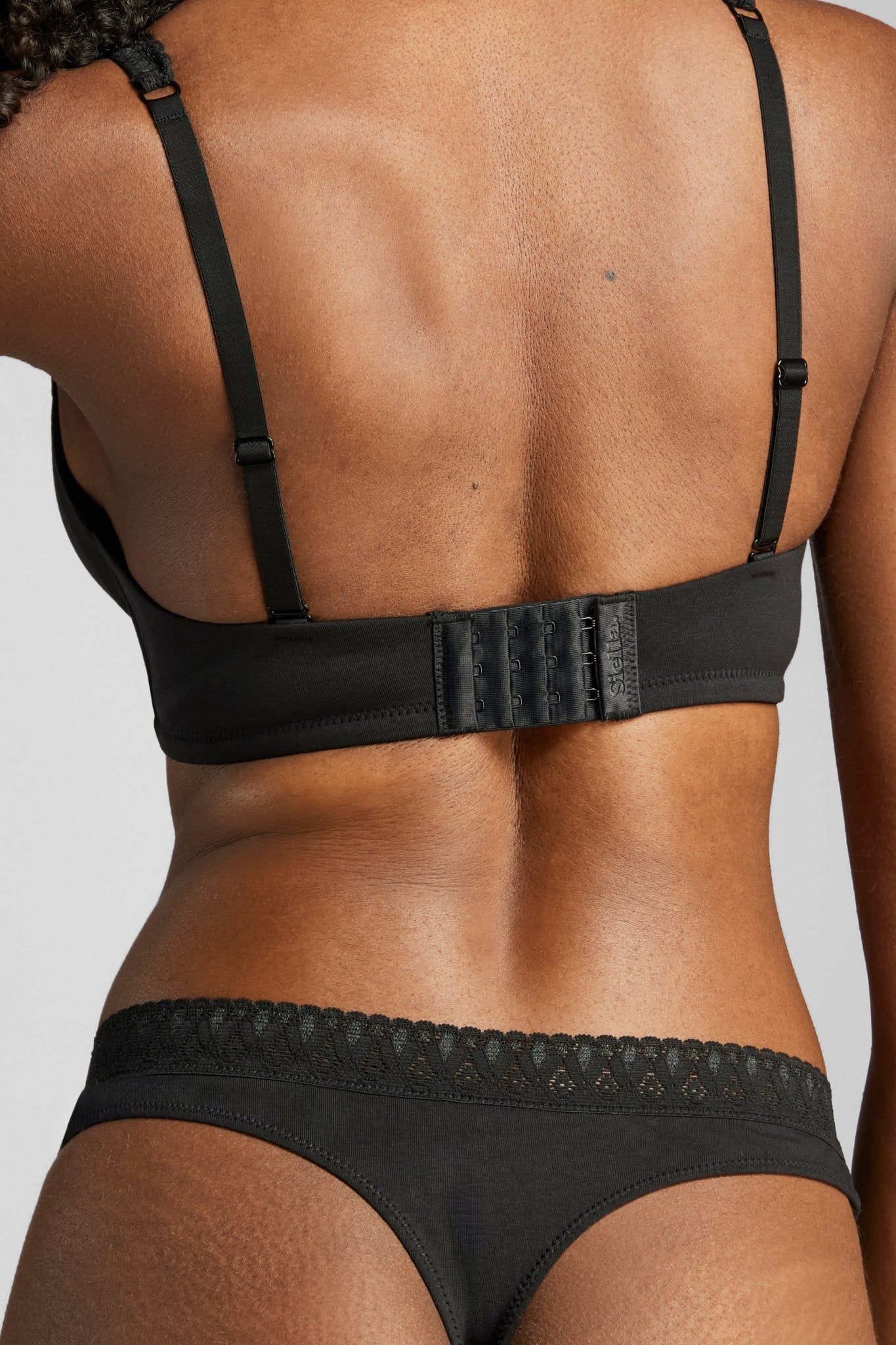Organic Cotton Lace Plunge Bra - Siella