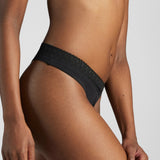 Organic Cotton Lace Thong - Siella