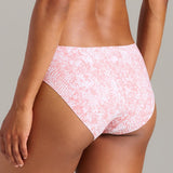 Organic Cotton No-Show Bikini - Siella - Color: Pink Snake Serpent rose