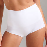 Organic Cotton No - Show Shaping Boy Short - Siella - Color: White Blanc