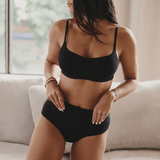 Organic Cotton No - Show Shaping Brief - Siella - Color: Black Noir