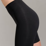 Organic Cotton No-Show Shaping Short - Siella - Color: Black Noir