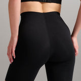 Organic Cotton No-Show Shaping Short - Siella - Color: Black Noir