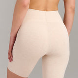 Organic Cotton No-Show Shaping Short - Siella - Color: Oatmeal Avoine