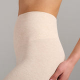 Organic Cotton No-Show Shaping Short - Siella - Color: Oatmeal Avoine