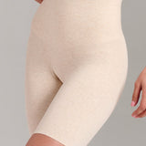 Organic Cotton No-Show Shaping Short - Siella - Color: Oatmeal Avoine