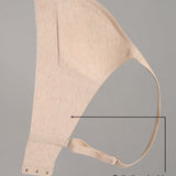 Organic Cotton No-Show V-Neck Foam Bra - Siella - Color: Oatmeal Avoine