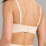 Organic Cotton No-Show V-Neck Foam Bra - Siella - Color: Oatmeal Avoine