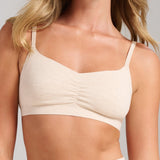 Organic Cotton No - Show V - Scoop Bra - Siella - Color: Oatmeal Avoine