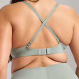 Organic Cotton No - Show V - Scoop Bra - Siella - Color: Sage Sauge