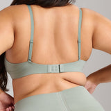 Organic Cotton No - Show V - Scoop Bra - Siella - Color: Sage Sauge