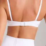 Organic Cotton No - Show V - Scoop Bra - Siella - Color: White Blanc