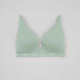 Organic Cotton Foam Cup Bra - Siella - Color: Sage Sauge