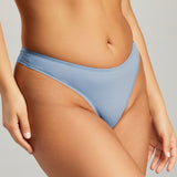 Organic Cotton Thong - SIELLA - Color: Sky Blue Bleu ciel