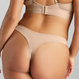 Organic Cotton Thong - SIELLA - Color: Beach Beige Beige plage